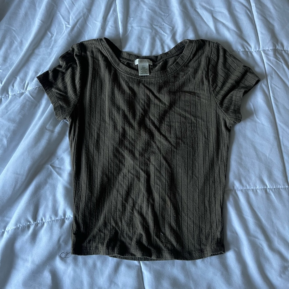 Olive green top